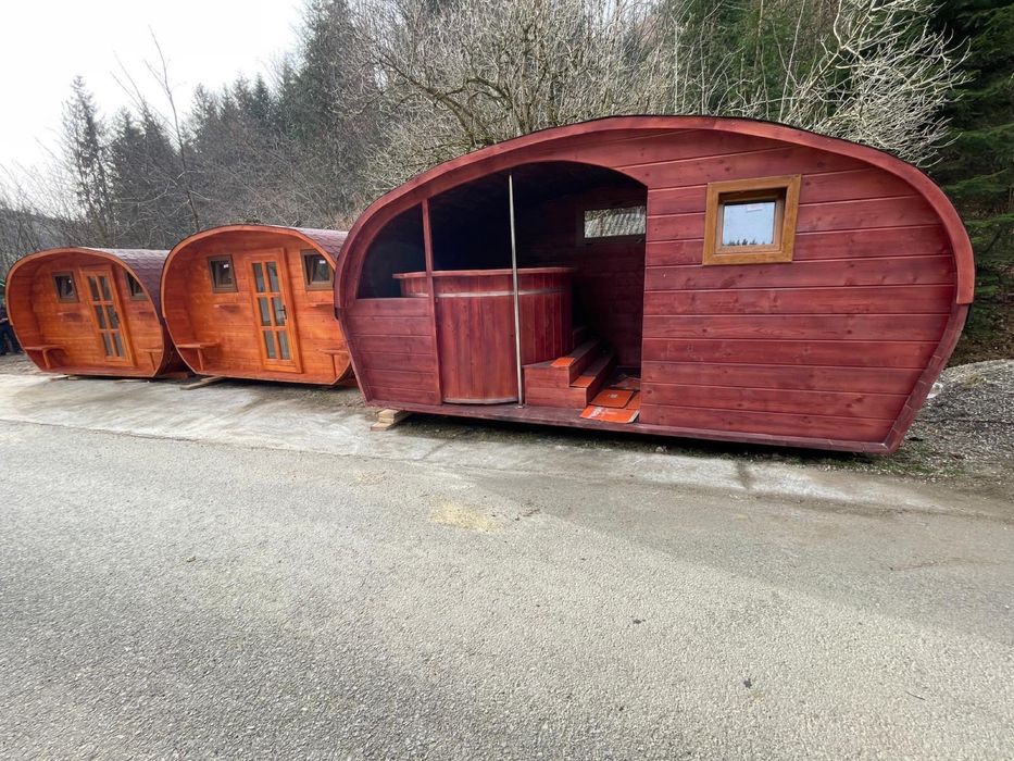 Ansamblu sauna si ciubar calitate premium