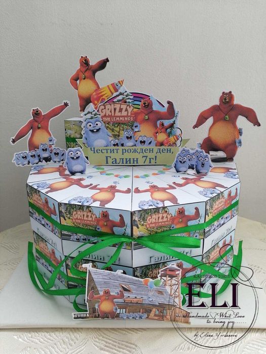 Картонена торта с цялостен печат