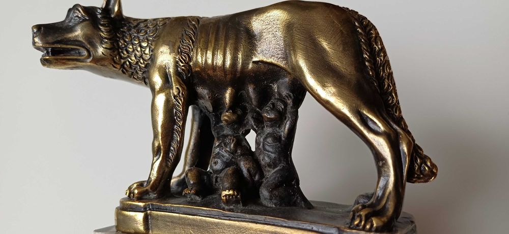 Scluptură bronz 'Romulus și Remus' C.O.N.i.