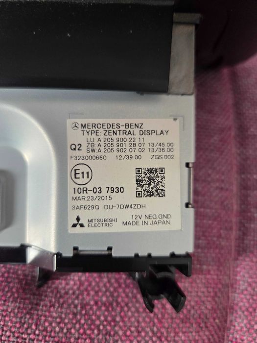 Display mare Mercedes-Benz C-Class W205 cod A2059002211