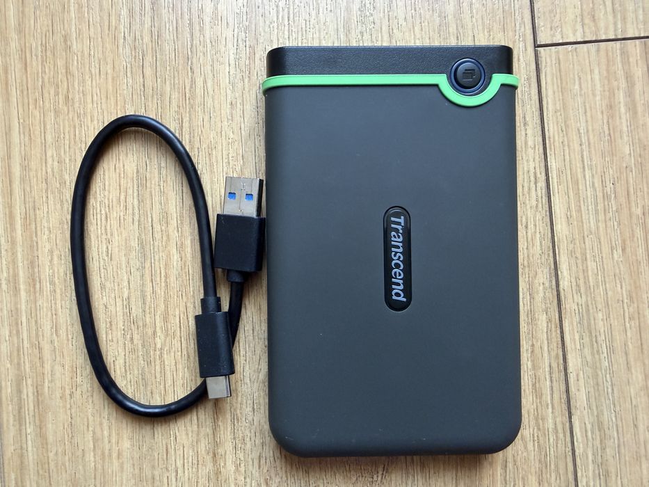 Външен диск Transcend 2 TB USB-C (2 терабайта, USB-C конекторът!)