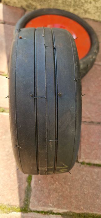 Vând Set 2 Roți mefro RX 230x80 – Cauciuc Plin (fără pană), Jantă Metalică.nou