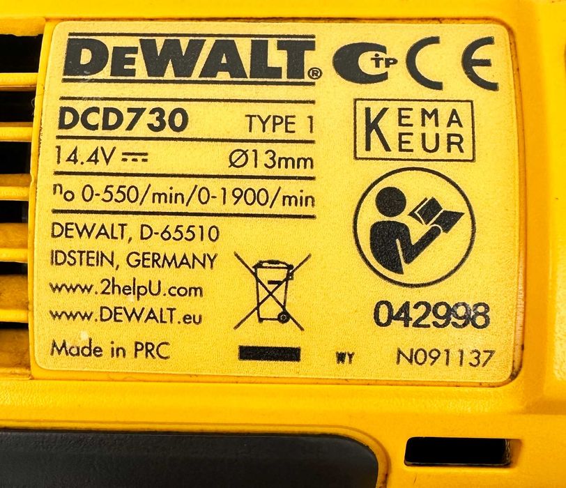 DeWalt DCD730 - Акумулаторен винтоверт XR