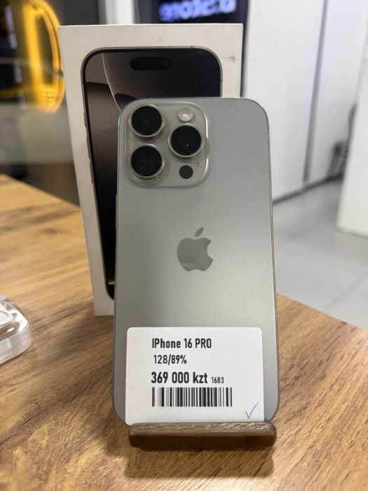 iPhone16Pro•128Gb/89%Titanium Айфон16Про•128ГБ/89%Титан