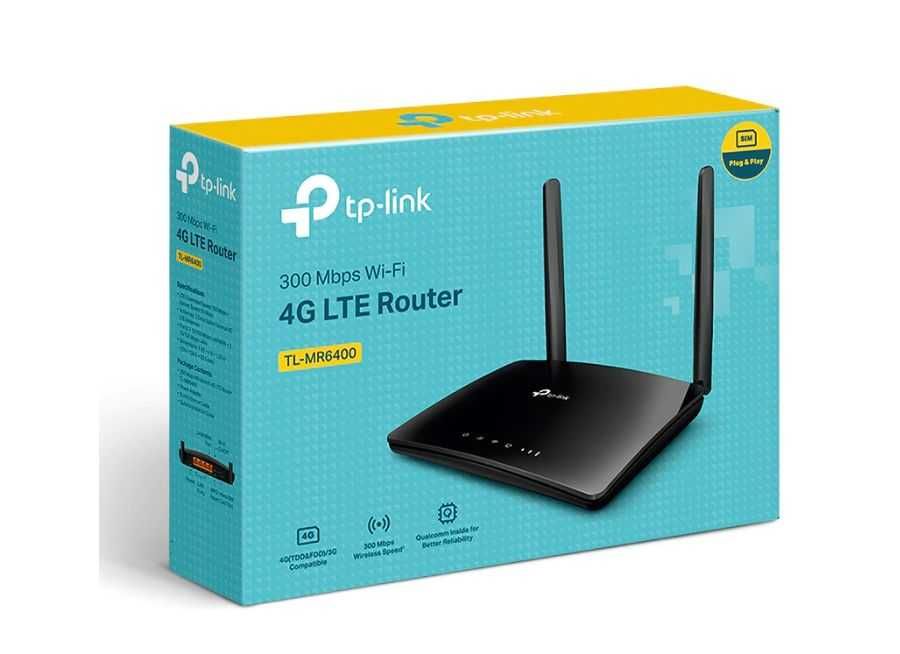 Router Wireless TP-Link TL-MR6400, N300, 3G/4G, SIM, Internet backup