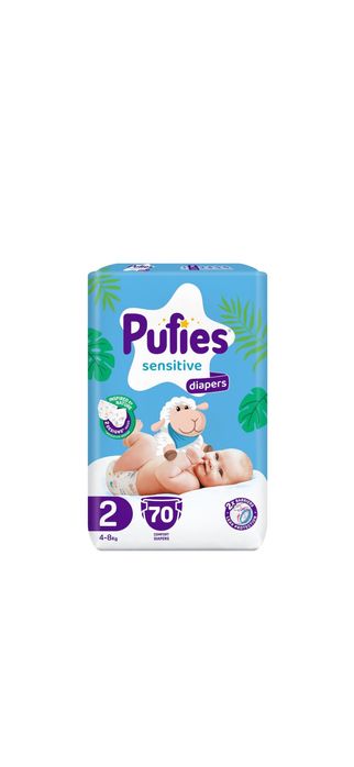 Scutece Pufies Senzitive, nr 2, 4-8 kg