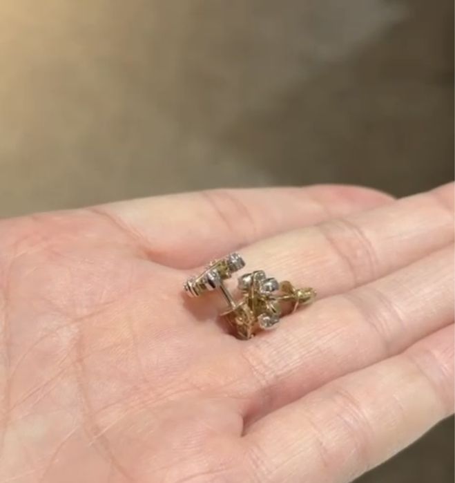 Бриллиантовый пусет