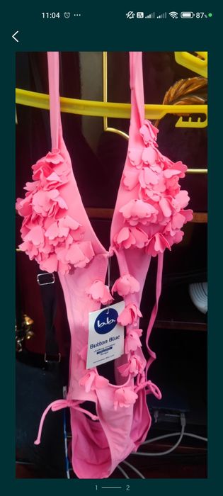 Купальник розовый сплошной бикини Яндекс отправка есть BTS почта есть