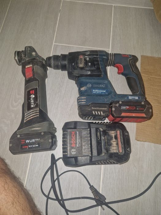 Rotopercutor Boch si Polizor Wurth