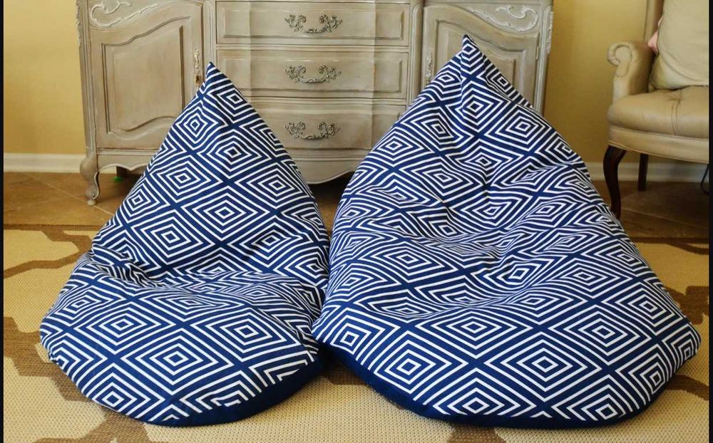 Karkassiz bolalar uchun piramida kreslosi