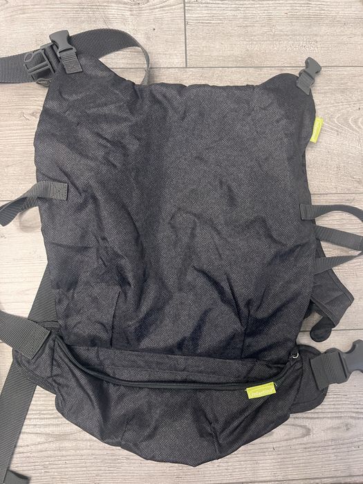 Marsupiu ergonomic pentru bebelusi, Infantino, 2 in 1, Gri inchis