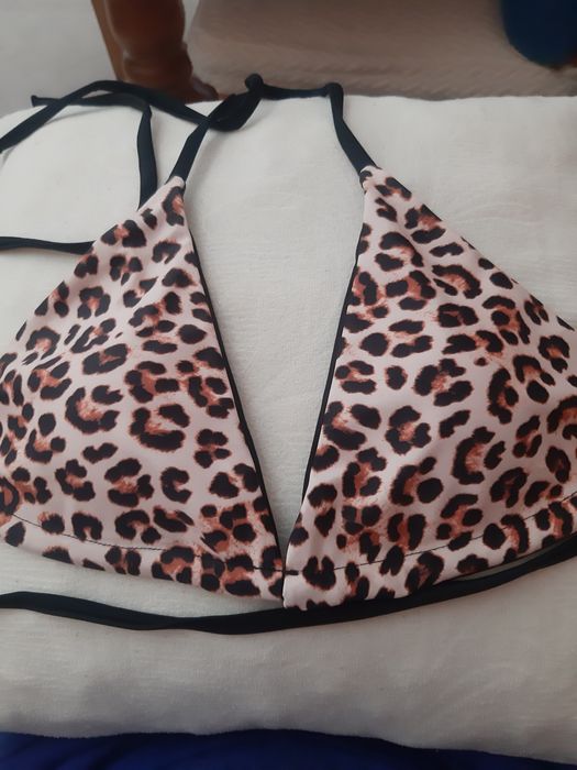 Нов двулицев бански комплект с висока талия