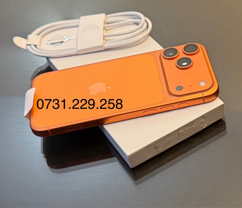 iPhone 17 PRO MAX 256GB 5G CA SIGILAT ! GARANTIE ! Orange Portocaliu