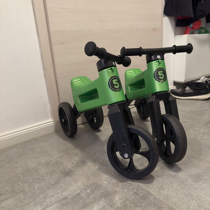 Bicicletă de echilibru Funny Wheels Rider Sport 2în1 pentru copii – Verde