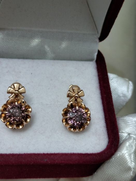 Советские серьги 583 пробы