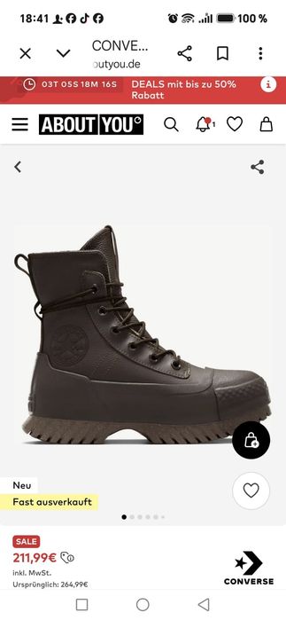 Bocanci converse goretex Nr 39