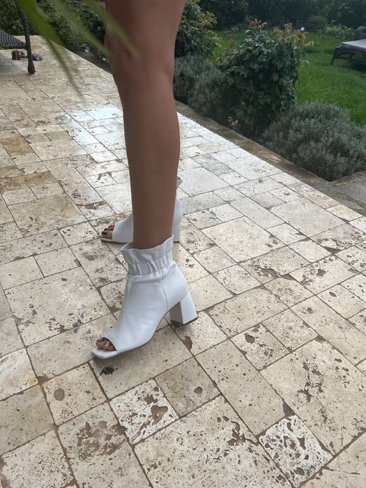 Ghete Piele stretch albe