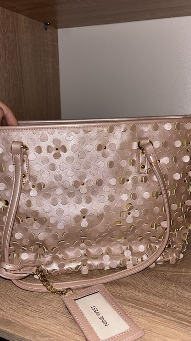 Geantă Nine west roz pudrat