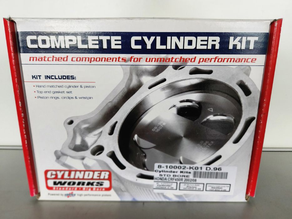 НОВ Топ Енд Ребилд Кит 2002-08 Honda CRF450R Цилиндър Бутало Гарнитури