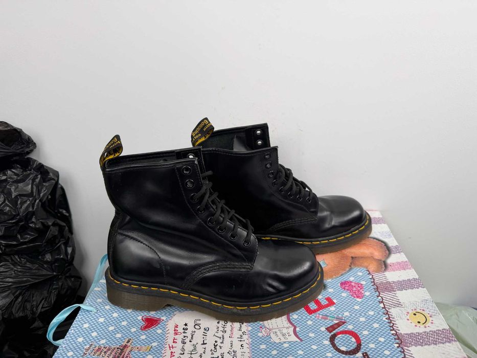 Dr. Martens 11822 Lace Combat Boots Smooth Black Leather''оригинални