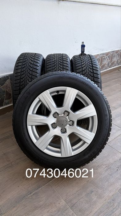 Jante Audi R16 Iarnă 2024 Anvelope Iarnă dot 2024  Jante Audi originale 16 Jenți/Genți/Roți/Aliaj/Alum/A3/A4/A6/Q2/Q3/ Anvelope cauciucuri 205 60 r16