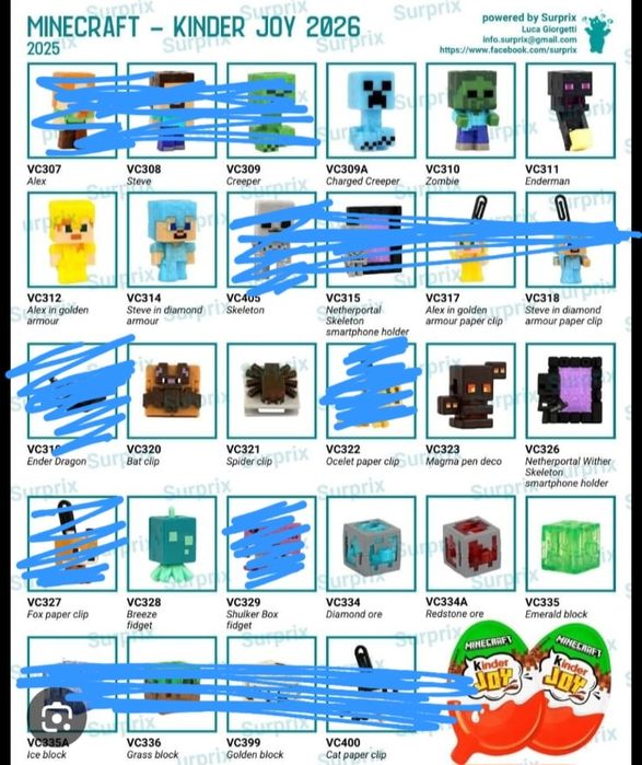 Обмен или продажа киндер джой майнкрафт