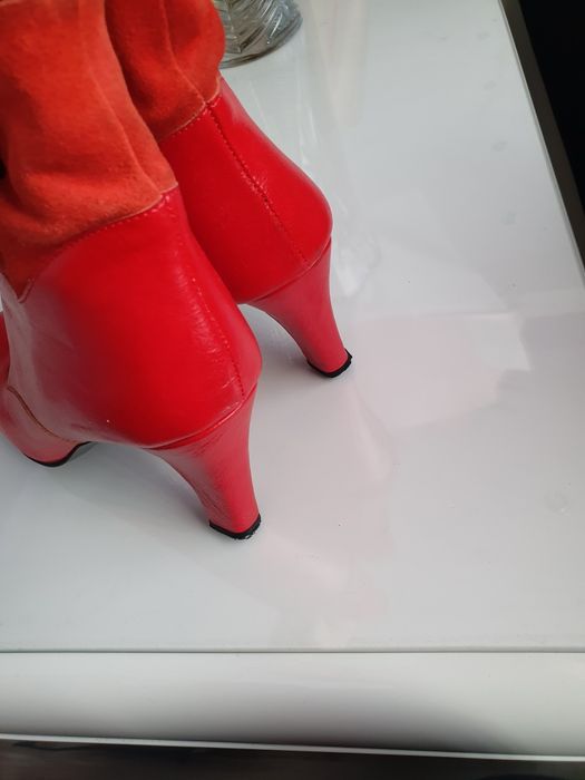 Botine din piele naturală  si piele naturala intoarsa