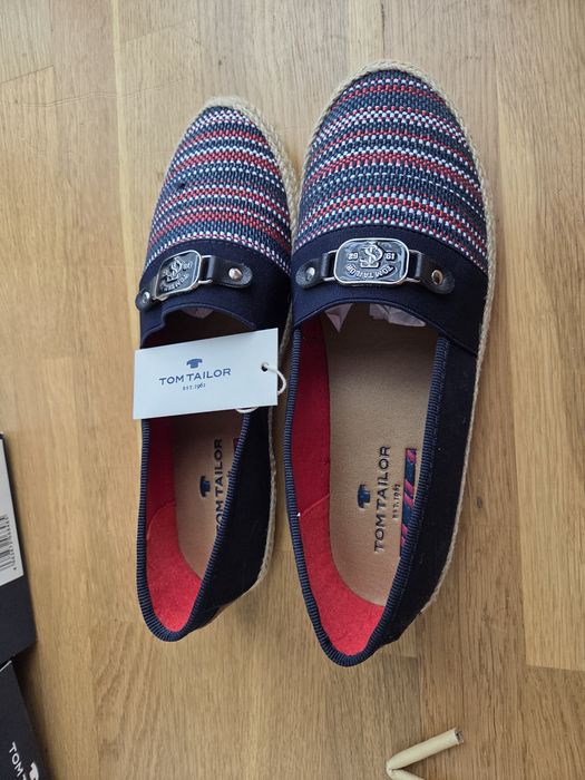 Vand espadrile noi Tom Tailor- culoare bleumarin
