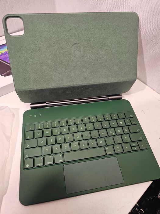 Husă cu Tastatură și Trackpad T89 Magic pentru iPad | Conexiune Bluetooth | Verde