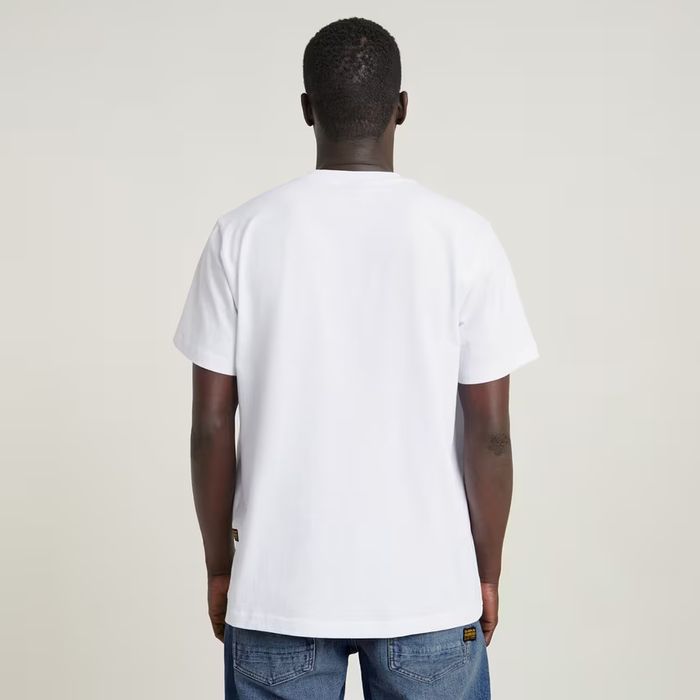 Оригинална тениска G-Star Raw Cartoon Loose S , M , L нова мъжка бяла