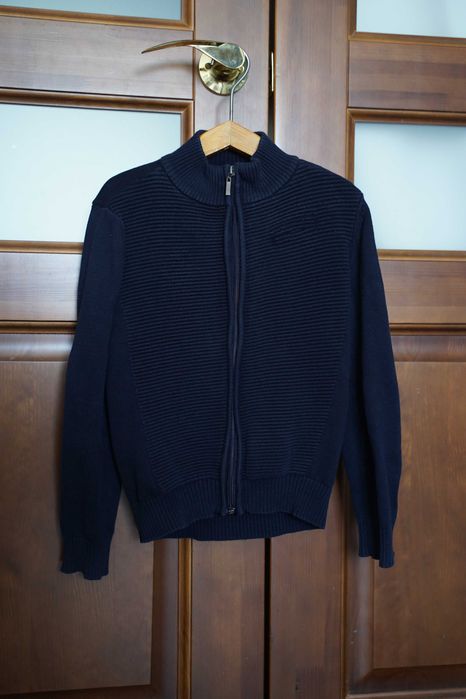 Кофта осенняя школьная темно-синяя для мальчика