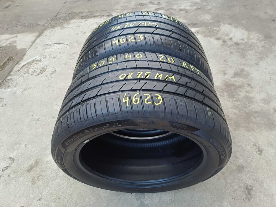 Doua anvelope vara 305 40 20 hankook ventus S1 evo 3 run flat 7,5 mm