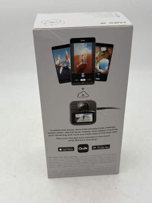 Camera video de actiune GoPro MAX 2, 8K 30 FPS, 29MP, sigilata