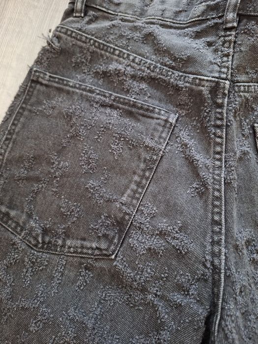 blugi zara baggy negrii cu rupturi