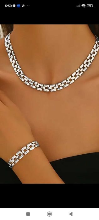 Бижута,плащаш два броя комплекти+ подарък пръстен