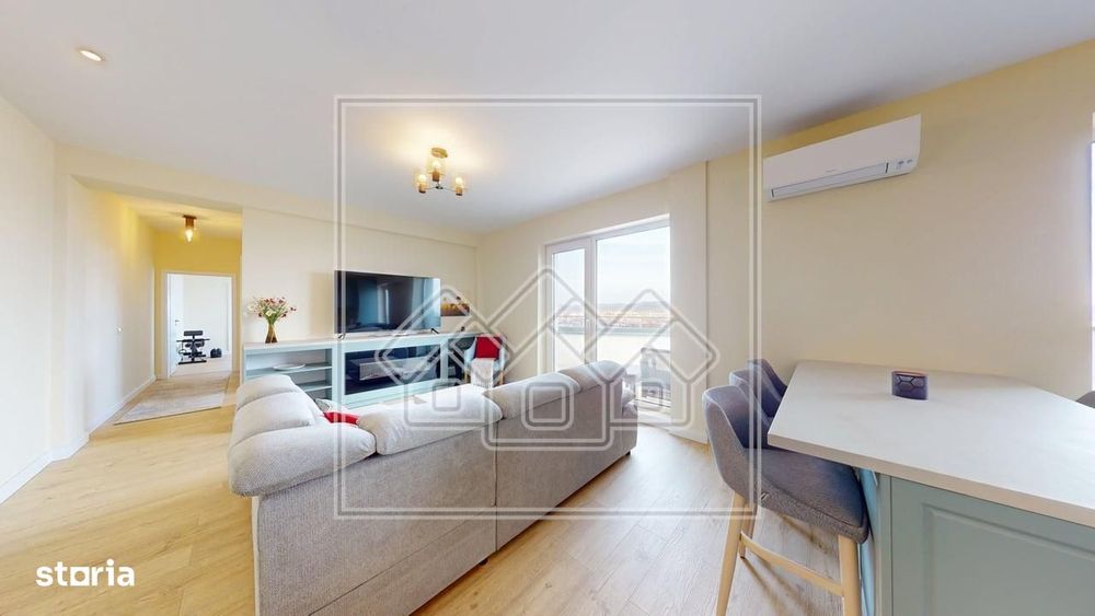 Penthouse nou - 87 mp utili, terasa 100 mp - mobilat si utilat modern