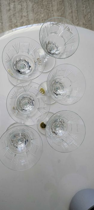Pahare cristal vechi Somvetra Gherla ,6 buc