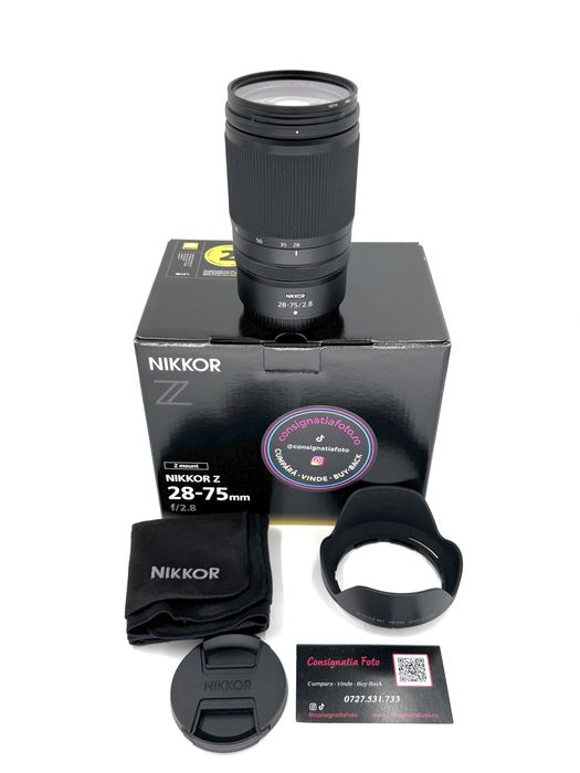 Nikon Z 28-75mm F2.8 - Ca nou ! Factura - Garantie 3 luni !