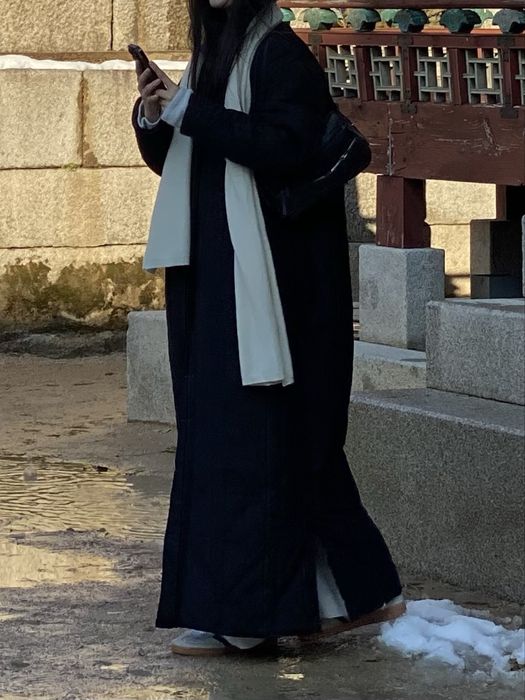 Куртка шапан черная