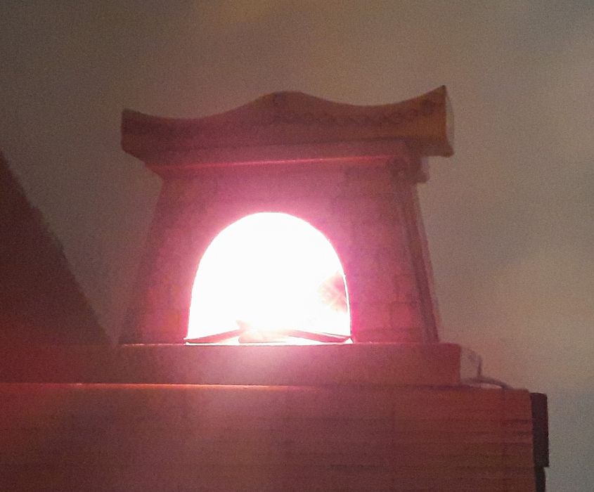 Veioza  șemineu artizanat  sau  set Veioze electrice