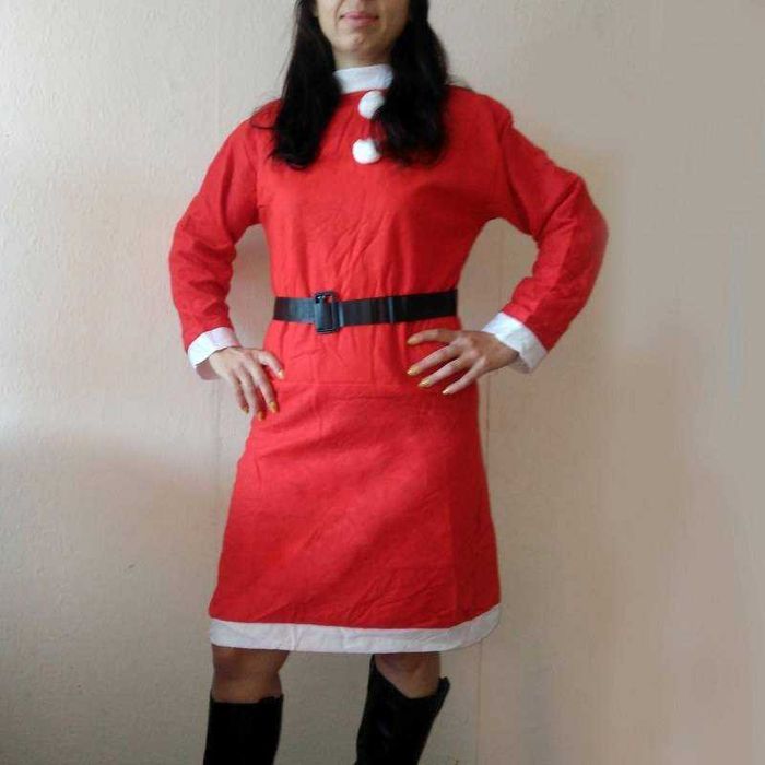 НОВО!!! Рокля на  СНЕЖАНКА коледна