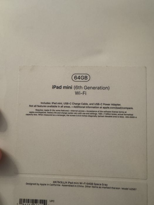 iPad mini 6 64gb + Smart Folio