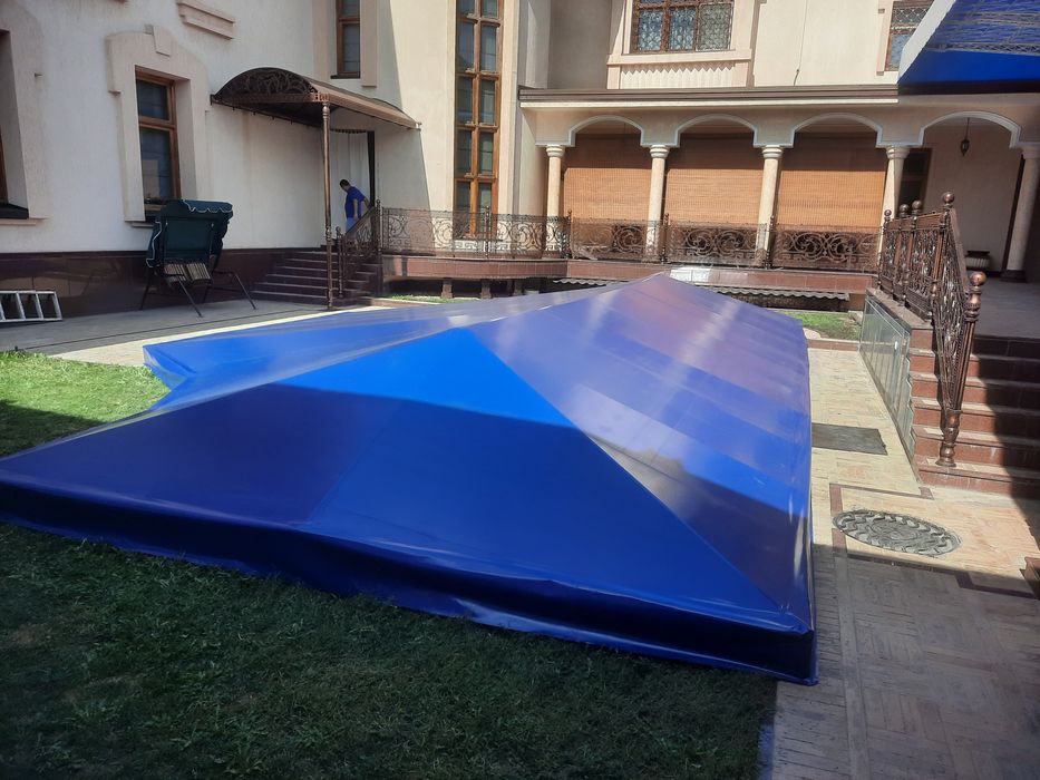 бассен банер баннер тент bassen baner banner tent установка киламиз