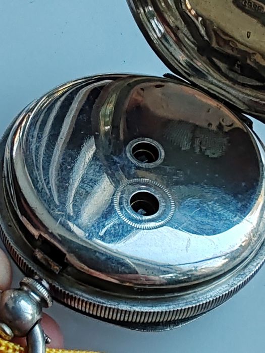 Ceas de buzunar H. E. Peck London Argint 935 Anii 1900 - 51 mm