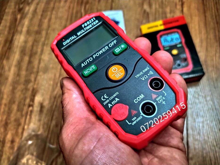 Multimetru digital automat FS8231 Tester inteligent de tensiune, Nou!