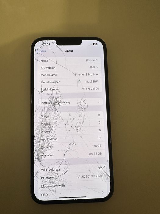 Iphone 13 pro max, Blue, 128gb, Lipsa semnal.