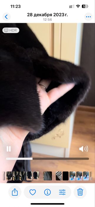 Норковая шуба с соболем