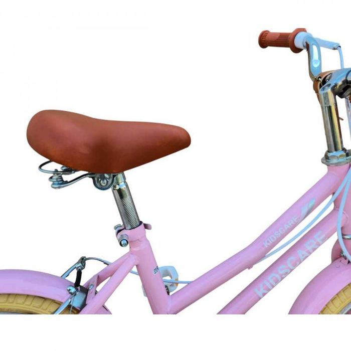 Bicicleta copii 5-8 ani, roz, 16 inch – cu roti ajutatoare, cosulet
