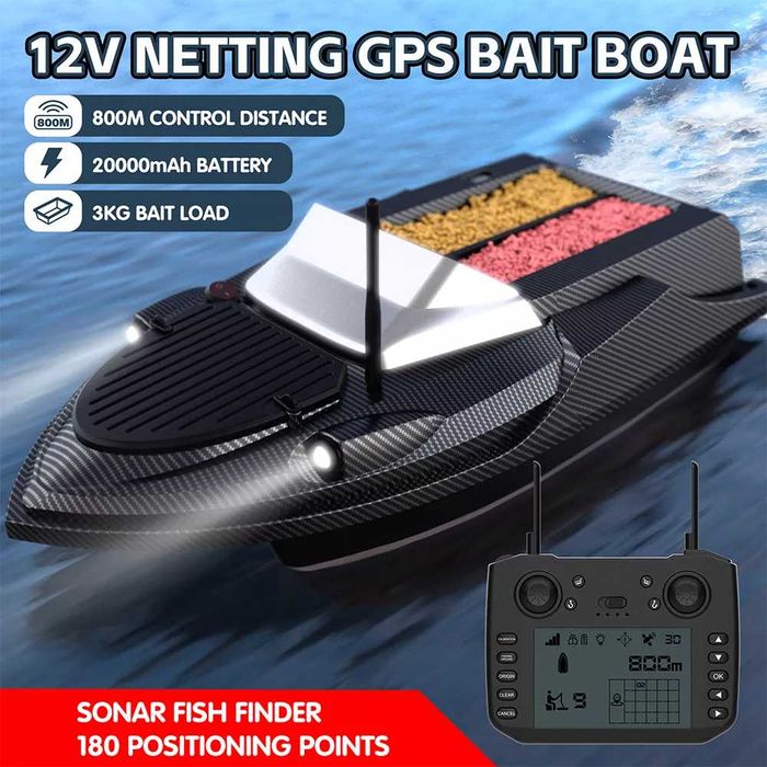 Прикормочный кораблик Flytec V030 с Эхолотом