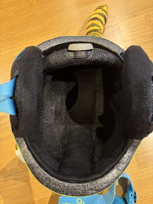 casca ski si ochelari copii cygnus cu urechi de tigru